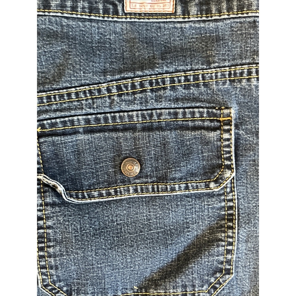 Levis Denim Skirt Womens 18 Dark Wash Long - Picture 6 of 6